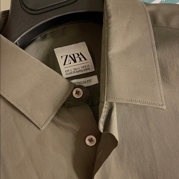 ZARA MENS SUPERSLIM FIT. BUTTON UP. LARGE - Picture 4 of 4